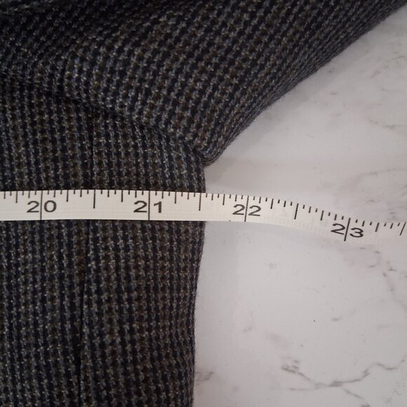 CHAPS 42L Tweed Blazer 100% Wool Jacket Academia Old Money Ivy League Sport Coat - Picture 12 of 16